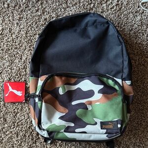 Puma Black and Camouflage Men's Backpack